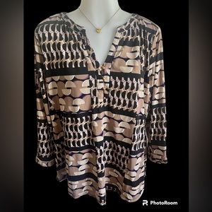 Dana Buchman SZ L Women’s Print Blouse